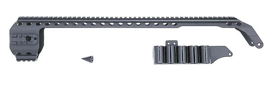 Black Aces Tactical Rail Kit - Black | Quad Rail | Side Shell Holder | Fits Mossberg Shockwave