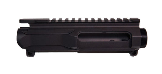 Durkin Precision Billet Machined Slick Side AR-15 Upper Receiver - Black | No Forward Assist or Brass Deflector