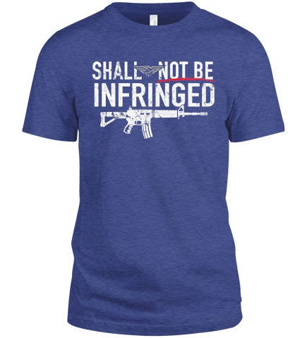 Shall Not Be Infringed Front 2AW Logo Back T-Shirt-L