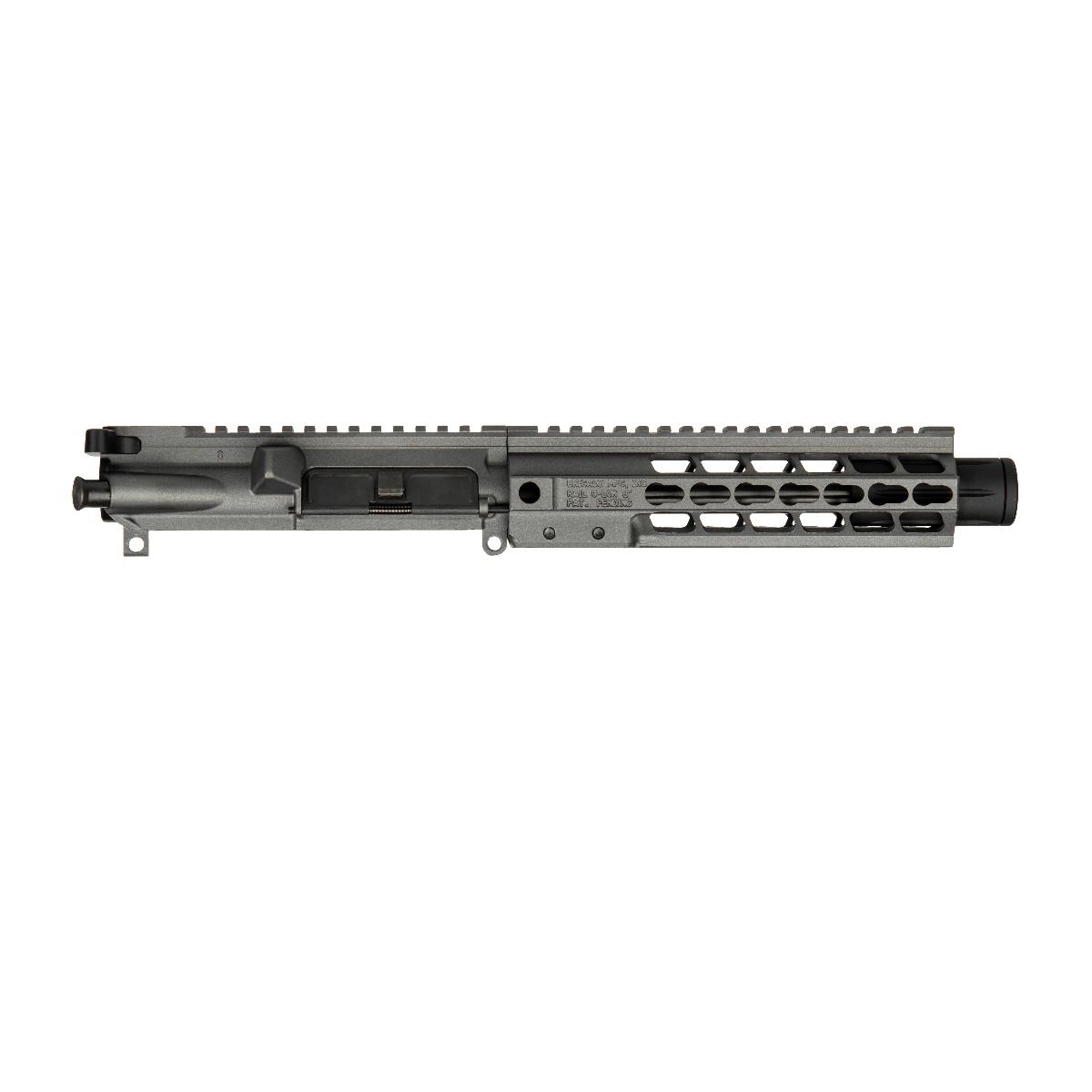 Brigade MFG Complete AR15 Upper Assembly - Tungsten | 9mm | 9" Barrel | 8" Brigade U-LOK Rail | w/ Mini Can