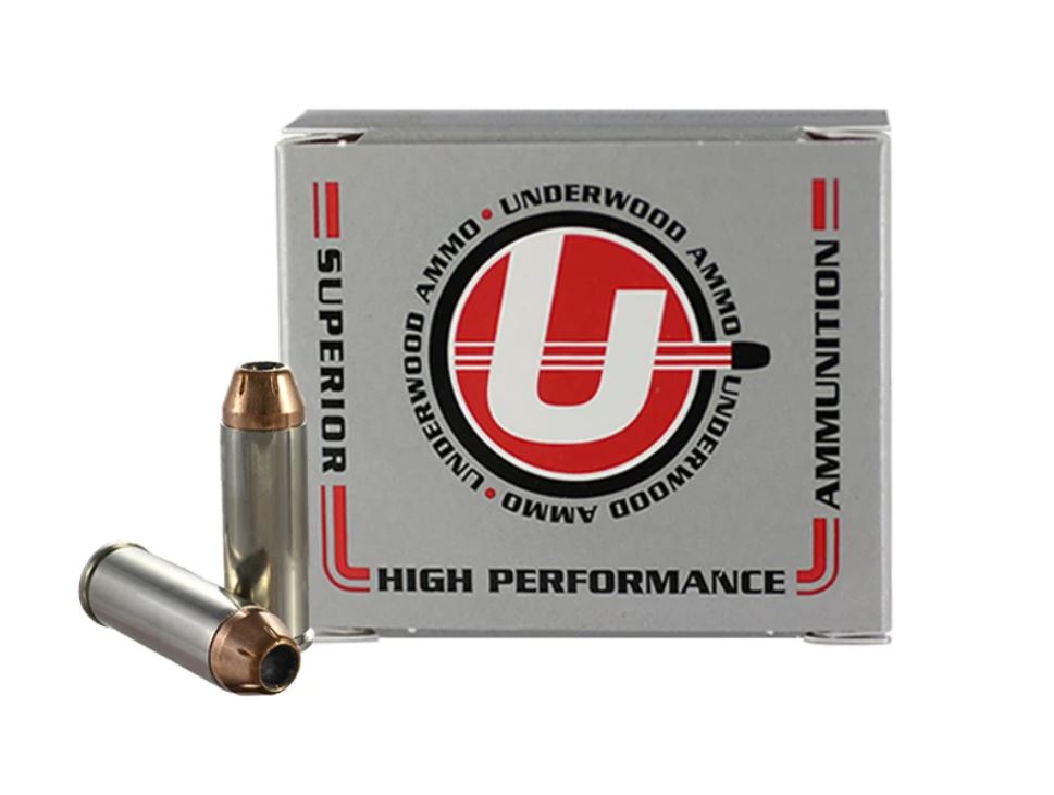 Underwood Ammo .45 Colt (LONG COLT) 250 Grain Extreme Terminal Performance (XTP®) Jacketed Hollow Point Hunting & Self Defense Ammo 