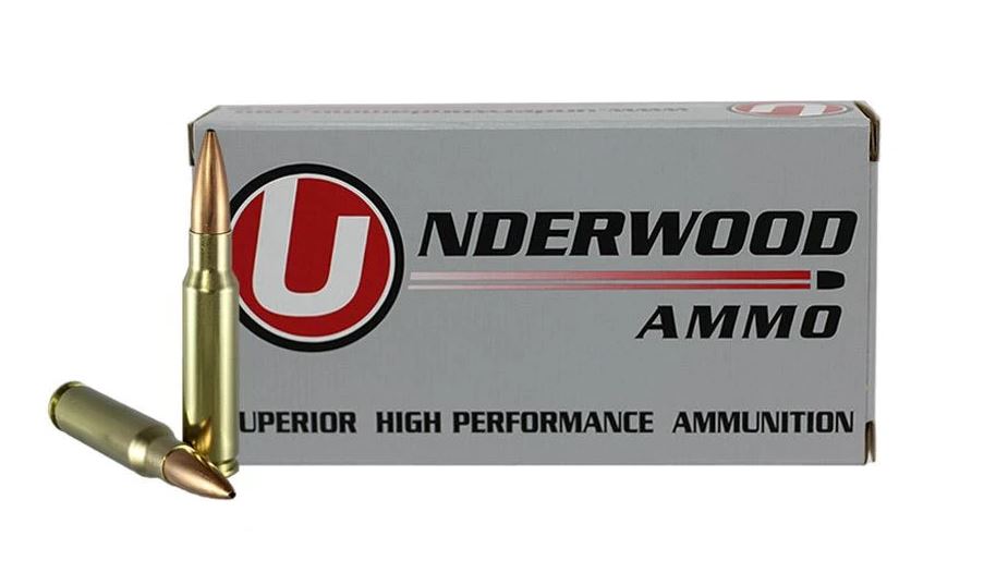 Underwood Ammo .308 Winchester Match Grade Rifle Ammo - 168 Grain | Hollow Point Boat Tail | 20rd Box