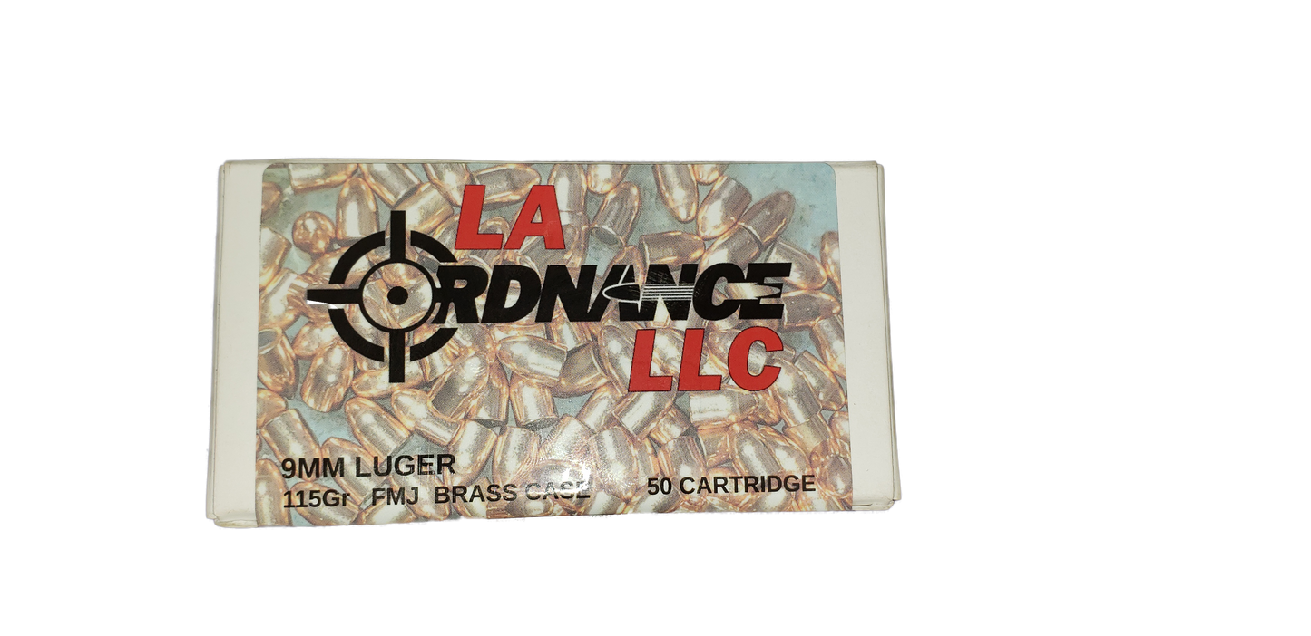 9mm Lugar FMJ, 600 Cartridges