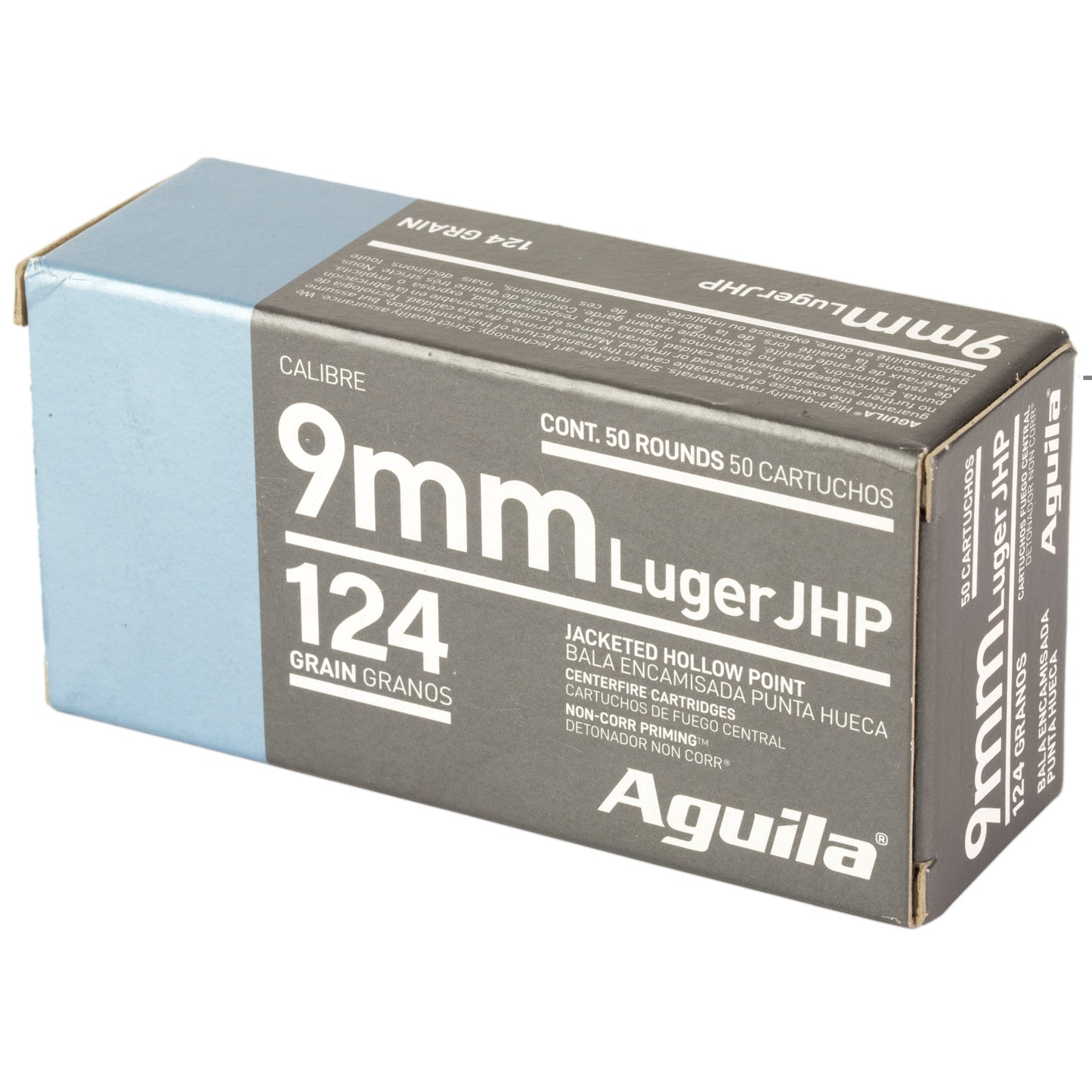 Aguila, 9mm, 124 Grain | JHP | (50 Round Box)