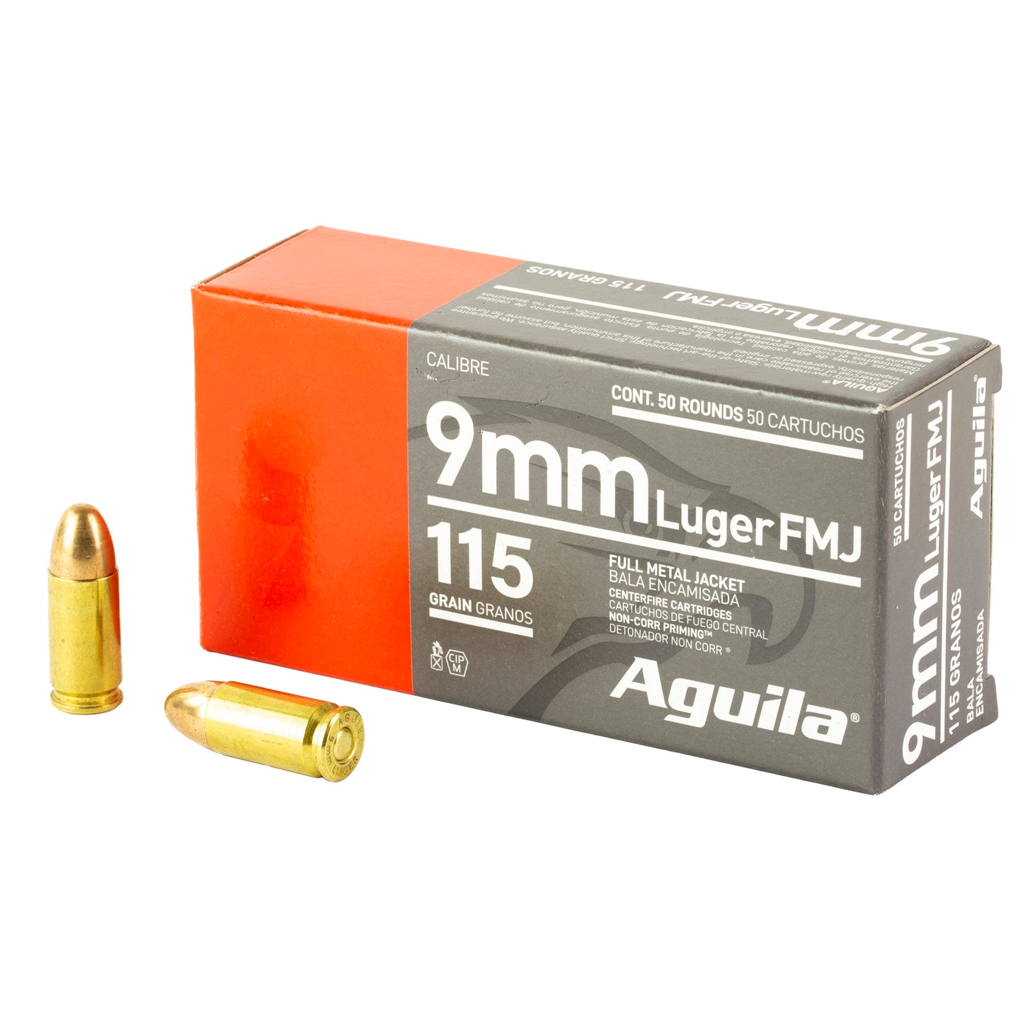 Aguila, 9mm, 115 Grain | FMJ |  (50 Round Box)