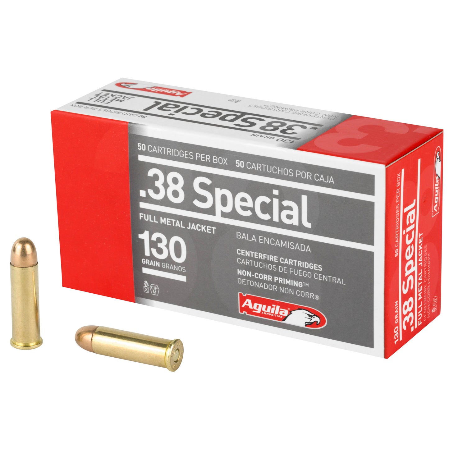 Aguila, 38 Special, 130 Grain | FMJ |  (50 Round Box)