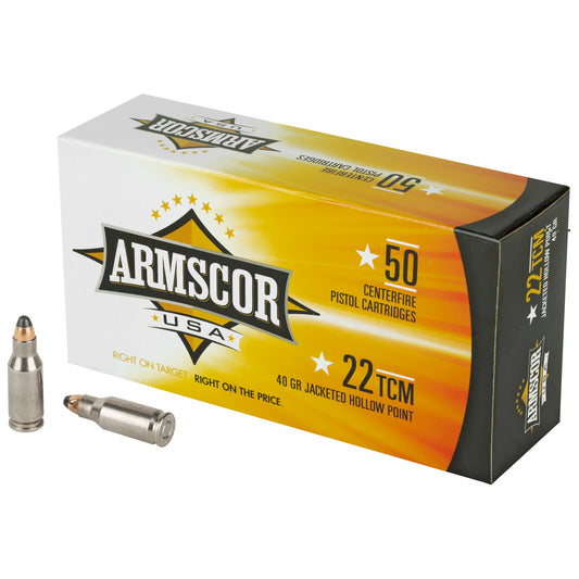 Armscor USA, .22, (Tuason, Craig, and Micromag), TCM, 40grain | Jacketed hollow point, JHP | 50 Rounds per Box 