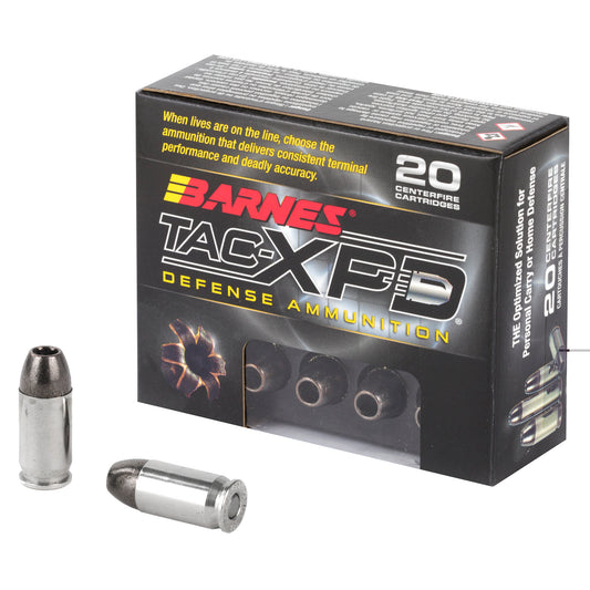 Barnes, TAC-XPD, 380ACP, 80 Grain, TAC-XP | HP | Lead Free  (20 Round Box)