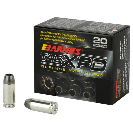 Barnes, TAC-XPD, 40S&W, 140 Grain, TAC-XP | HP | Lead Free  (20 Round Box)