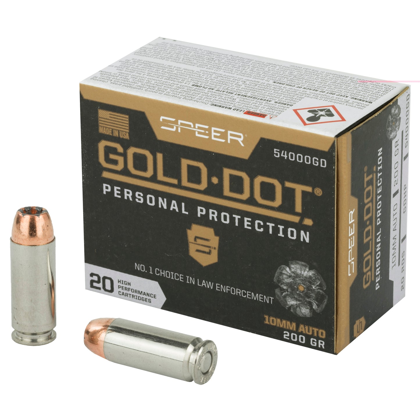 Spr Gold Dot 10mm 200gr Hp 20/200