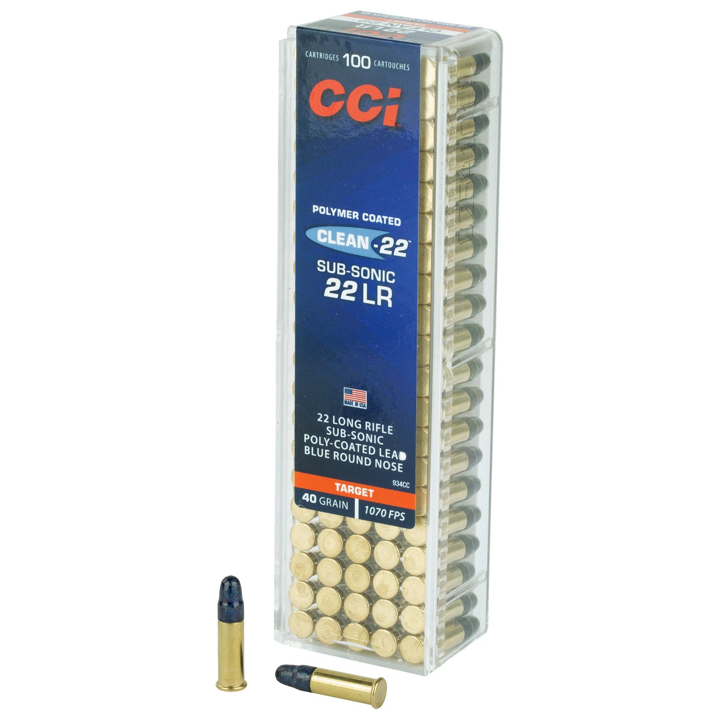 Cci 22lr Sub 40gr Lrn Blue 100/5000