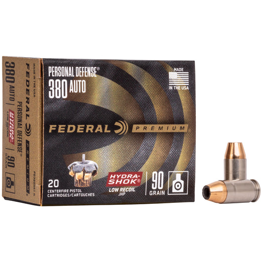 Fed Pd Hydra-shk 380acp 90gr 20/200