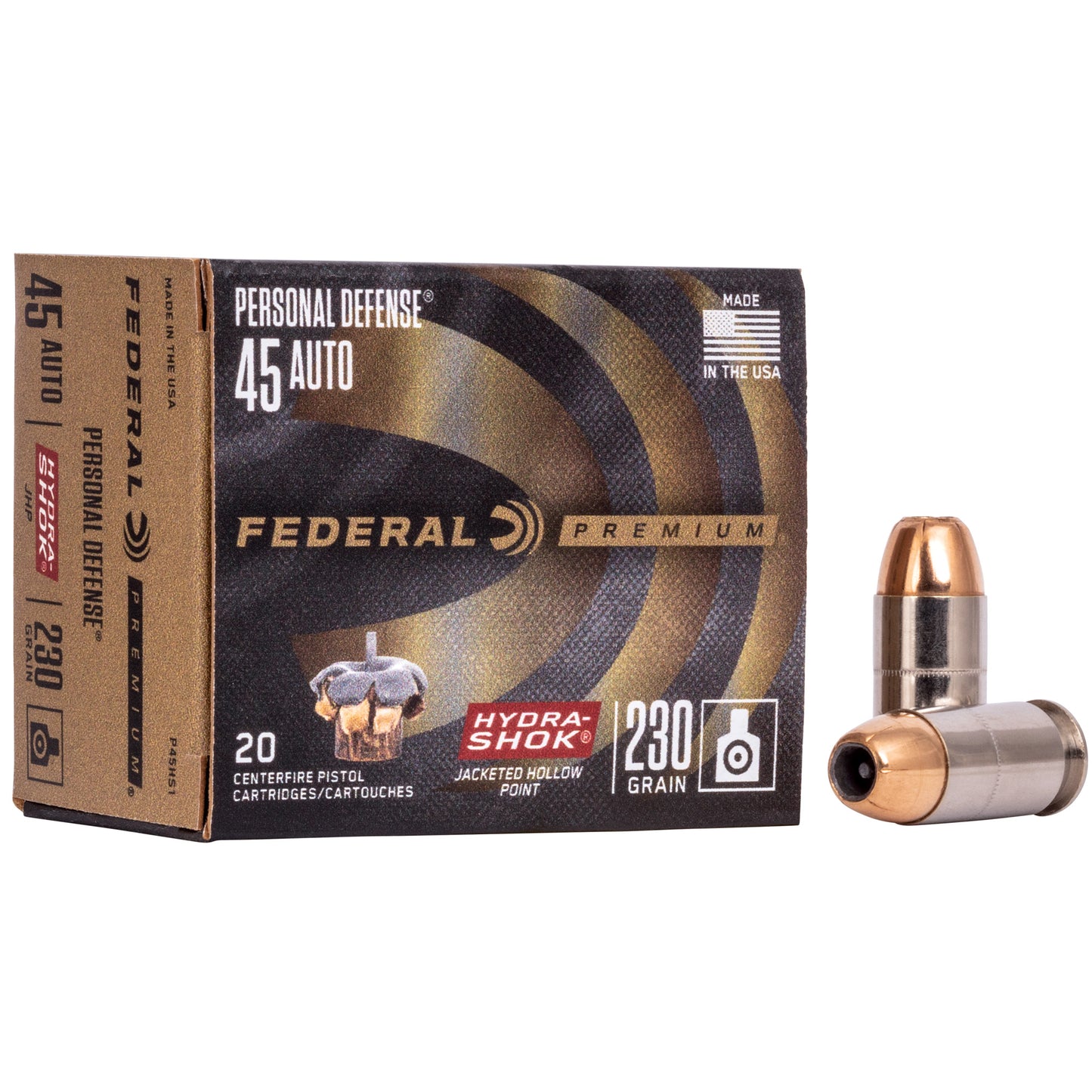 Fed Hydra-shok 45acp 230gr Hp 20/500