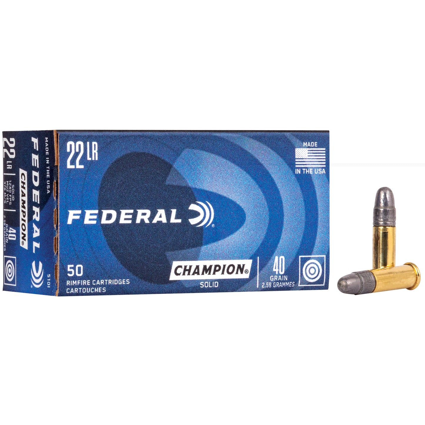 Fed Lightning 22lr 40gr Sld 50/5000