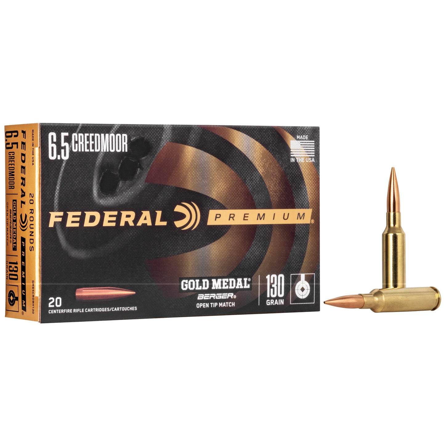 Fed Gold Mdl 6.5creed 130gr Berg 20