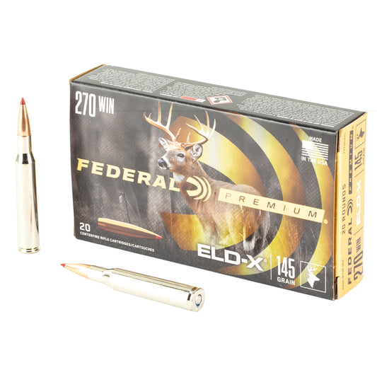 Federal, Federal Premium, Extremely Low Drag eXpanding, 270 Winchester, 145 Grain | Polymer Tip |  (20 Round Box)