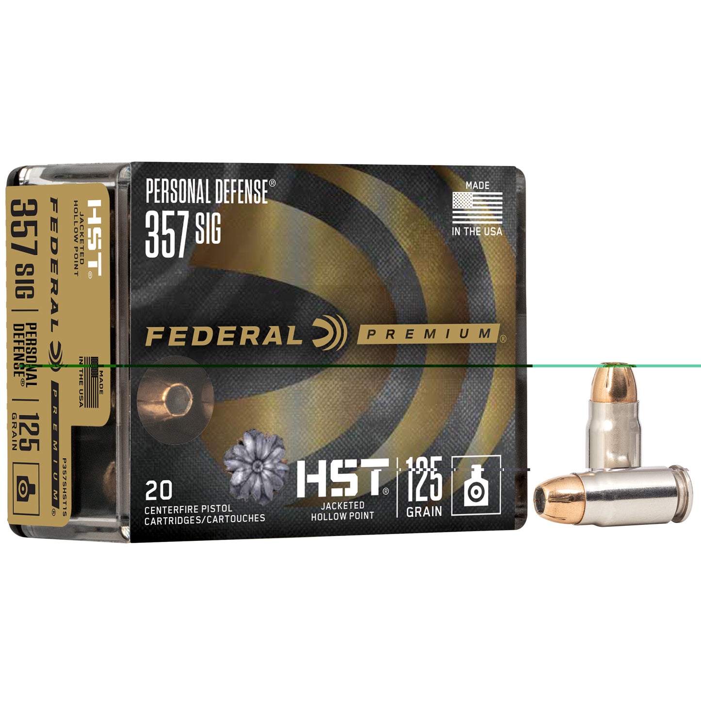 Federal,  Premium, HST, 357 Sig, 125 Grain | JHP |  (20 Round Box)