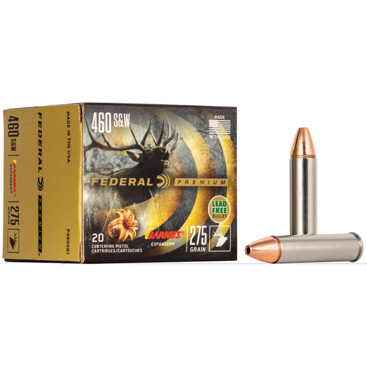 Federal, Premium, 460 S&W, 275 Grain, Barns Express, 20 Rounds per Box 