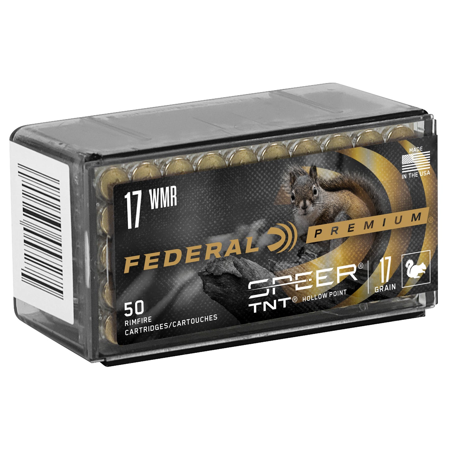 Federal, Premium, 17 HMR, 17 Grain, TNT  (50 Round Box)