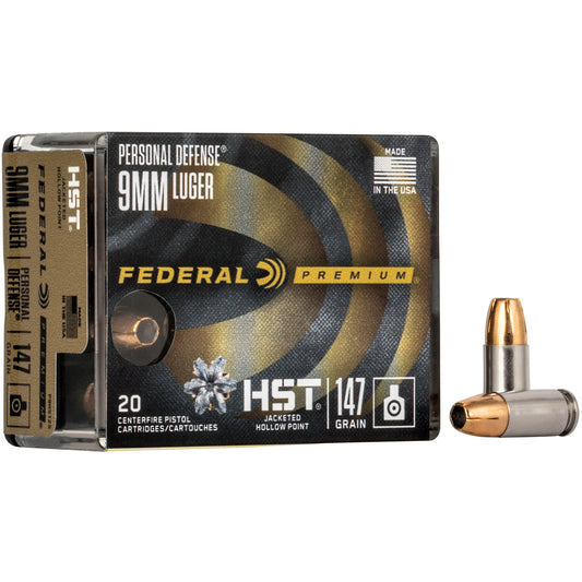 Fed Prm Hst 9mm 147gr Jhp 20/200