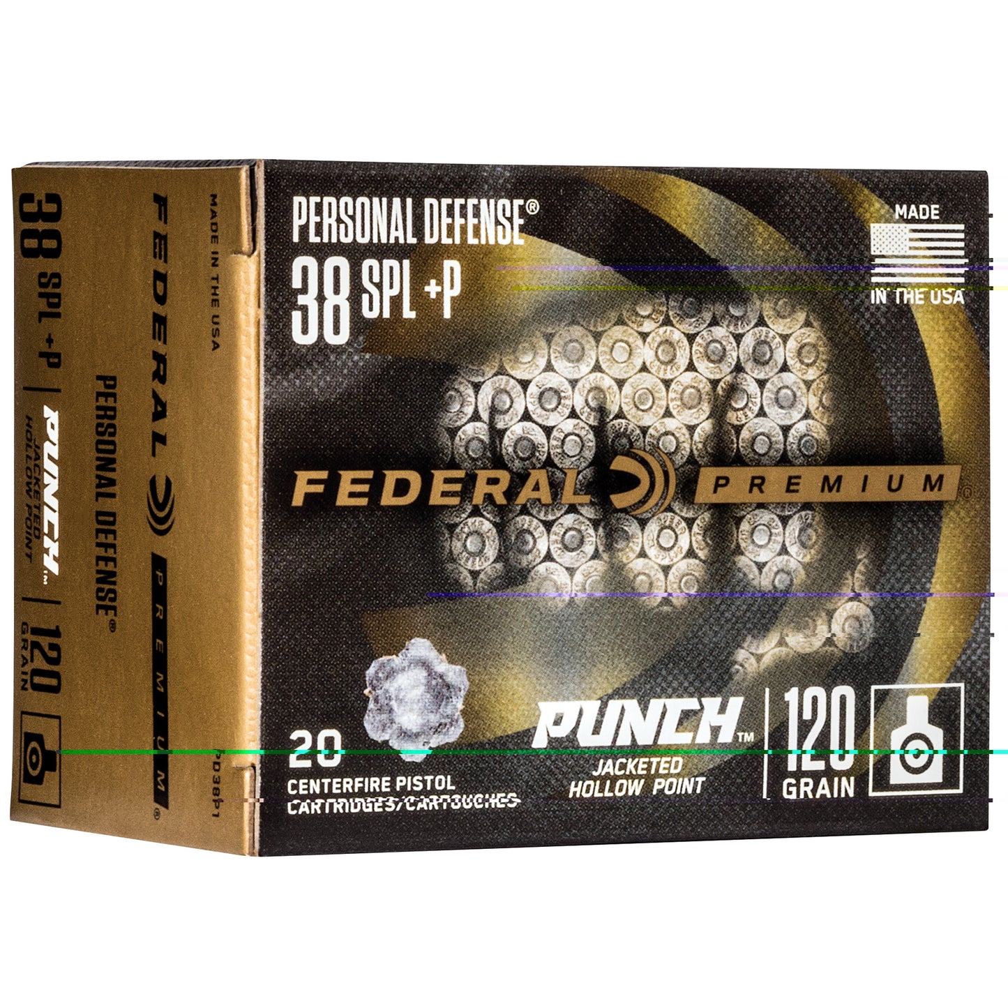 Federal, Premium, Punch, 38 Special, 120 Grain | JHP |  (20 Round Box)