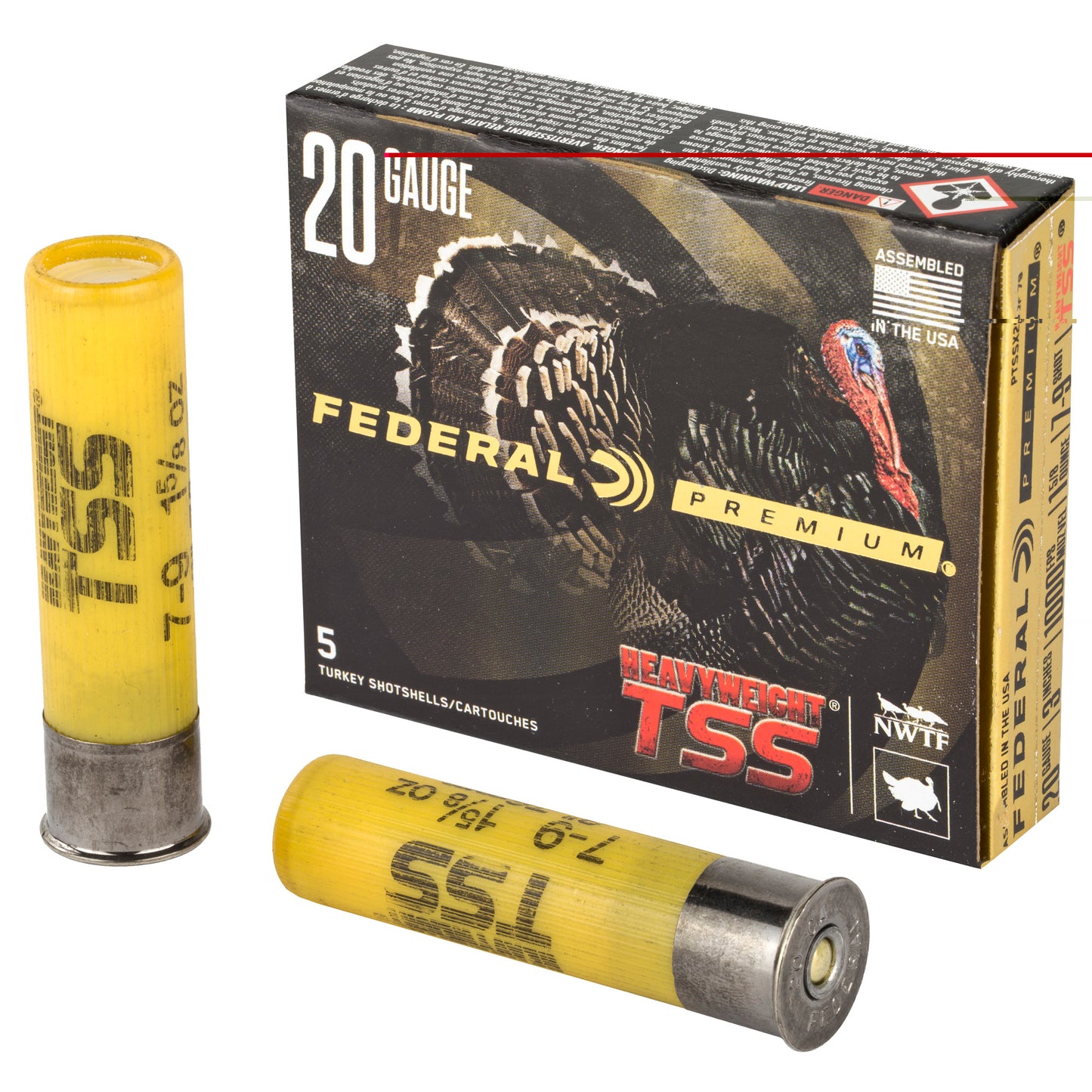 Federal, Heavyweight TSS with Flightcontrol Flex, 20 Gauge 3", 7/9 Combo, 1 5/8oz  (5 Round Box)