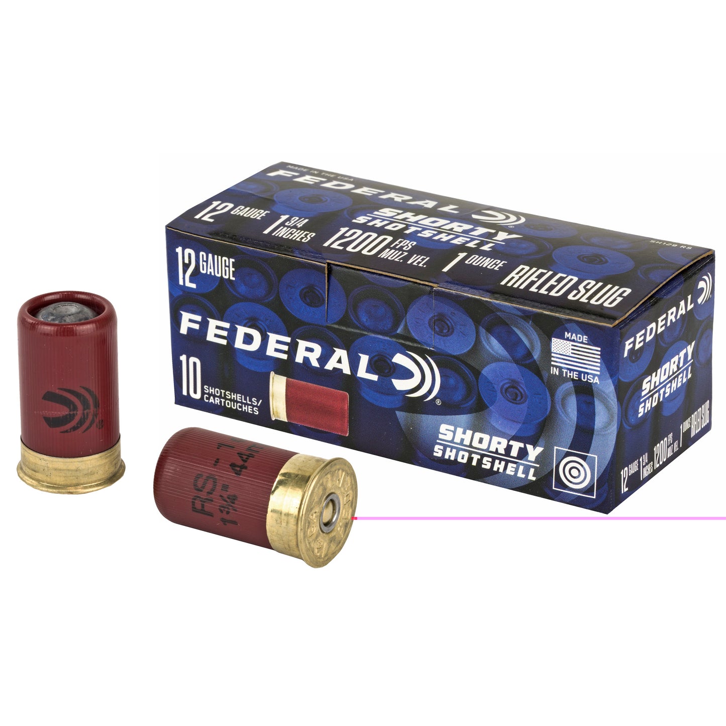 Federal, Shorty Shotshell, 12 Gauge 1.75", Rifled Slug  (10 Round Box)