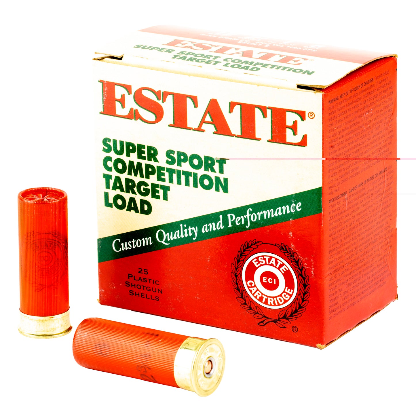 Fed Estate Ss 12ga 2.75" #8, 1,180fps, 1 Oz 25/