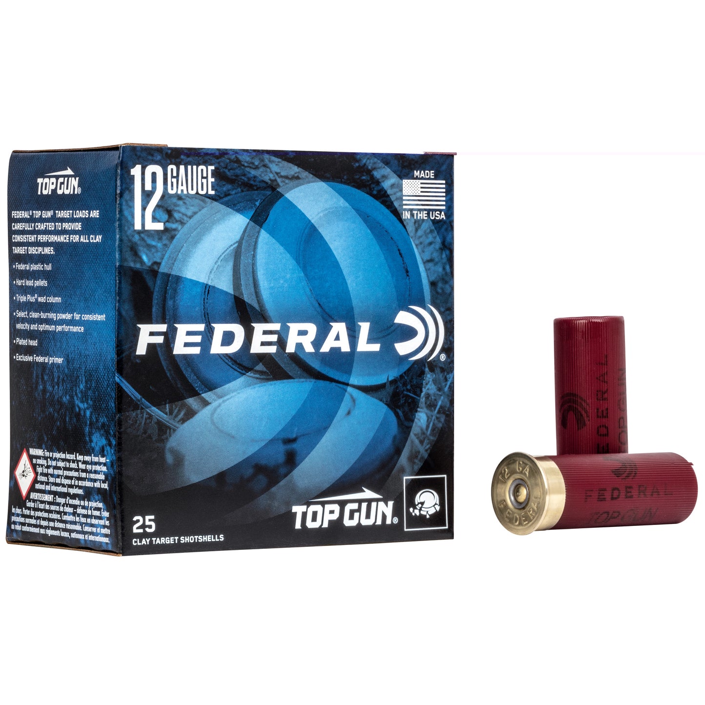 Federal, Top Gun, 12 Gauge 2.75", #7.5, 1oz  (25 Round Box)