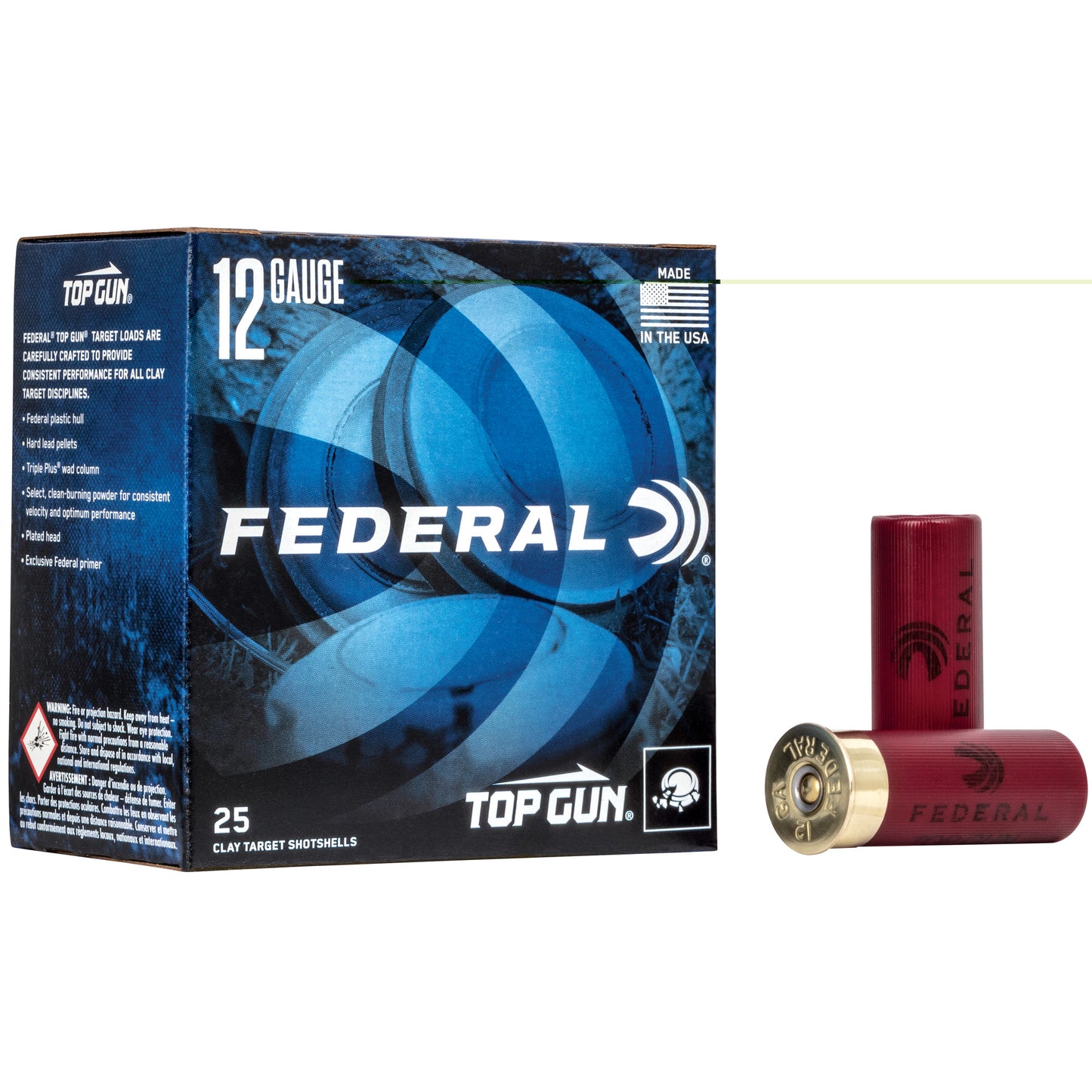 Federal, Top Gun, 12 Gauge 2.75", #7.5, 1 1/8 oz  (25 Round Box)