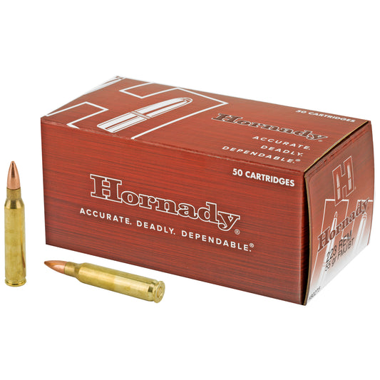 Hornady, Custom, 223REM, 55 Grain, Full Metal Jacket, 50 Round Box