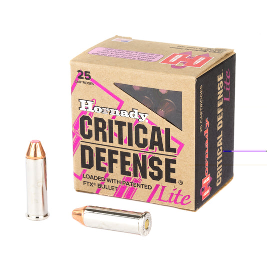 Hornady, Critical Defense, CD, Lite, 38 Special, SPL, 90grain, Flextip, FTX, 25 Rounds per Box