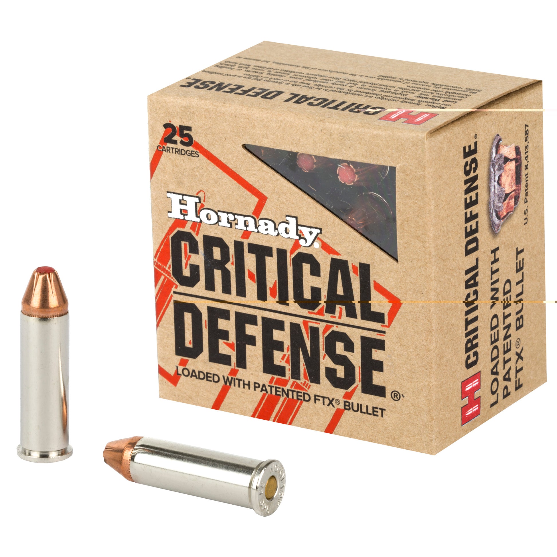 Hornady , Critical Defense, CD, 38 Special, SPL, 110grain, Flextip, FTX, 25 Rounds per Box