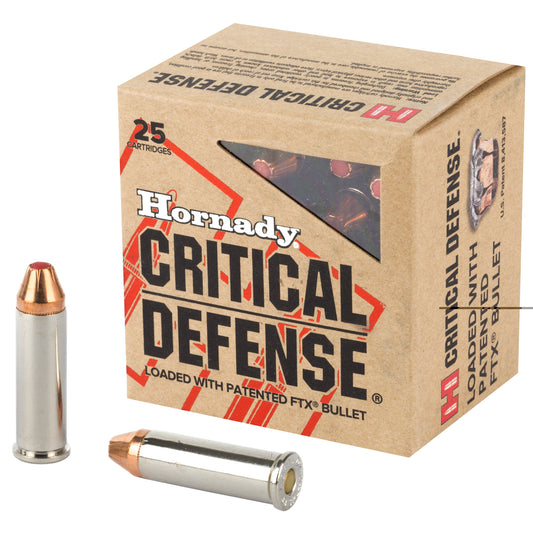 Hornady, Critical Defense, CD, 38 Special, SPL, 110grain, Flextip, FTX, 25 Rounds per Box