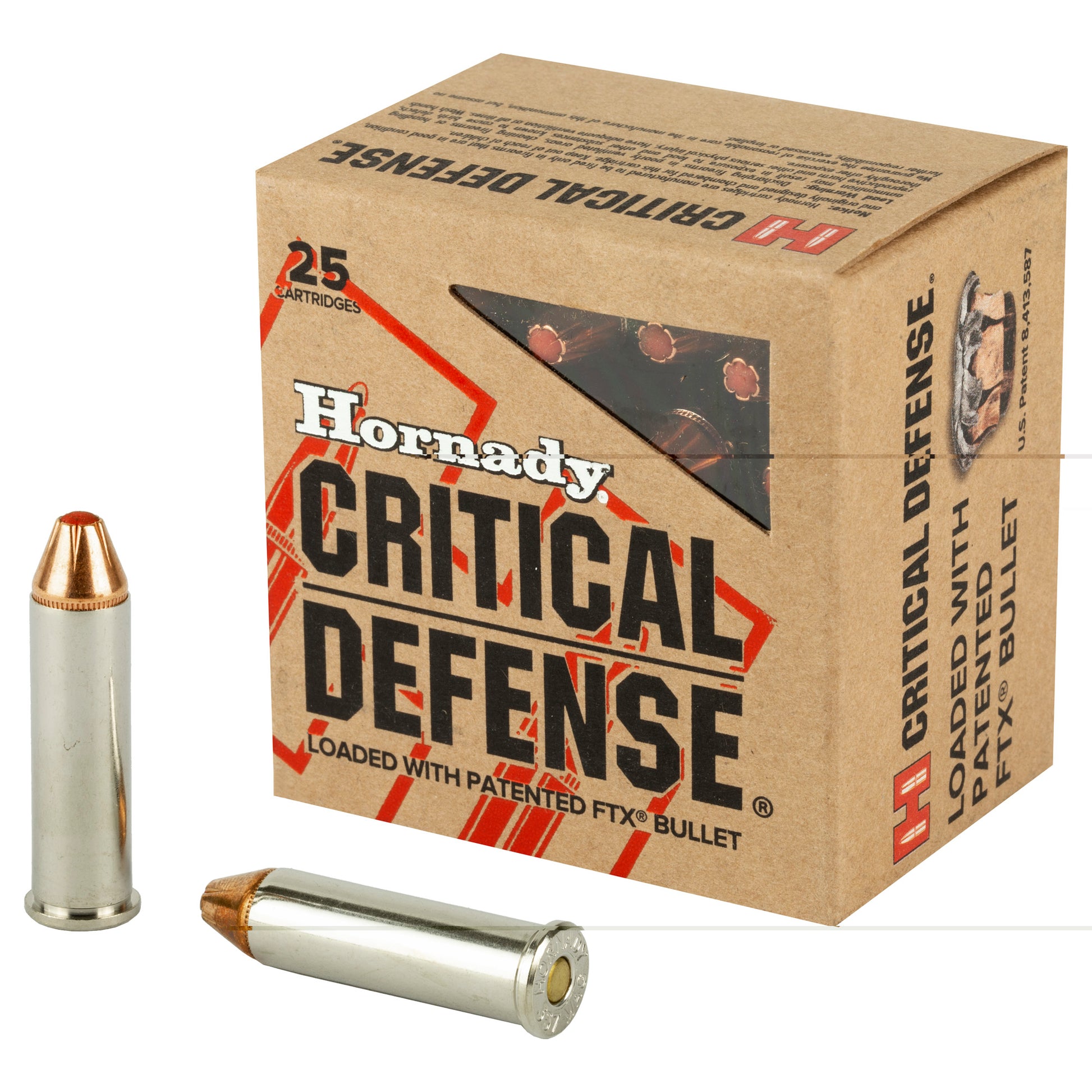 Hornady, Critical Defects, CD, .357 Magnum, 125grain | Flextip, FTX | 25 Rounds per Box