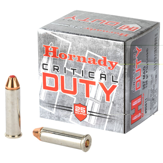 Hornady, Critical Duty, 357 Magnum, 135grain Flexlock, 25 Rounds per Box 