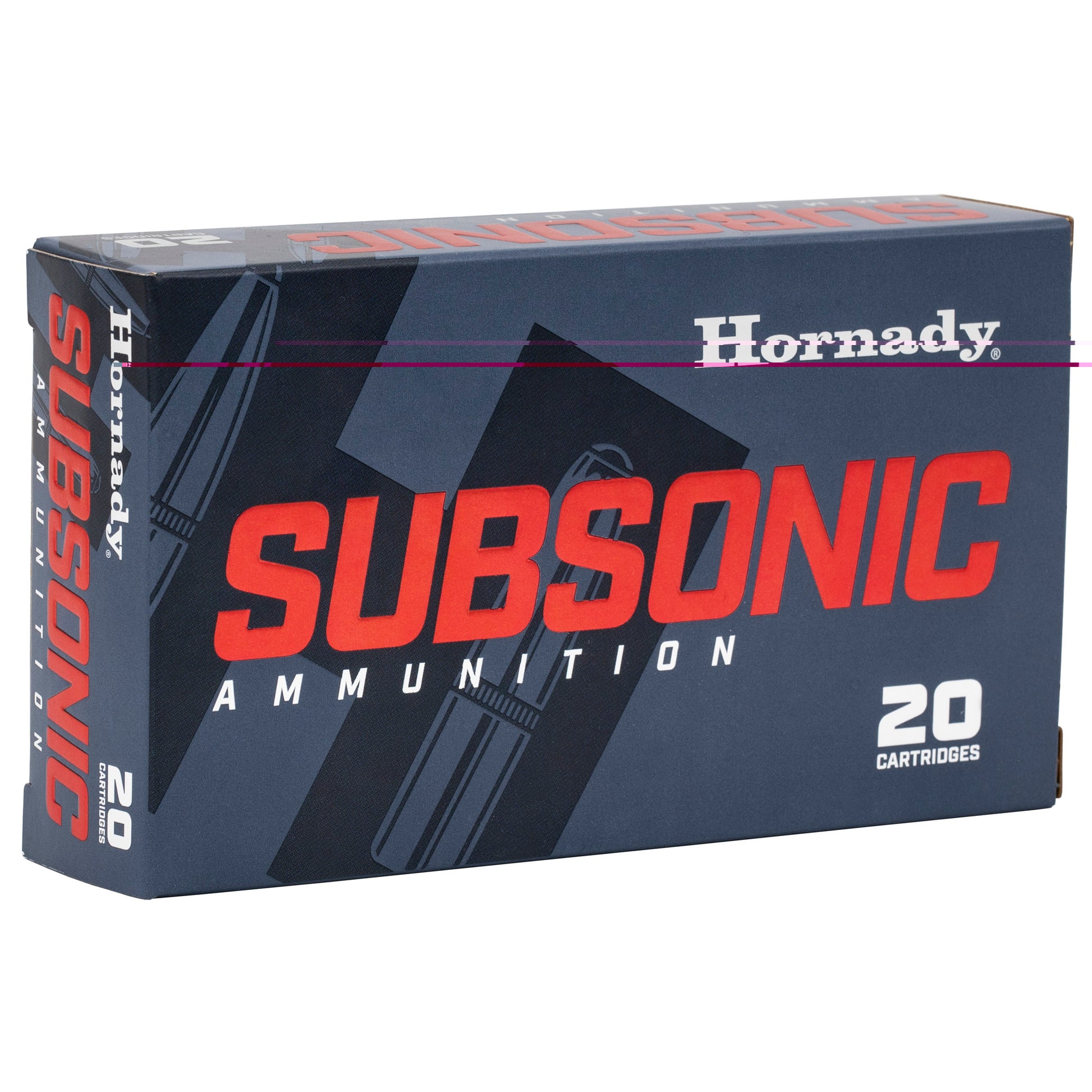 Hornady, Subsonic Ammunition, .45 Auto, Automatic Colt Pistol, ACP, 230grain, 20 Rounds per Box 