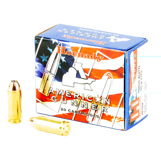 Hornady American Gunner 10mm, 155grain, Extreme Terminal performance, XTP, 20 Rounds per Box