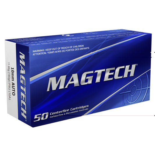 Magtech 10mm, 180grain, Full Metal Jacket, FMJ, 50 Round box