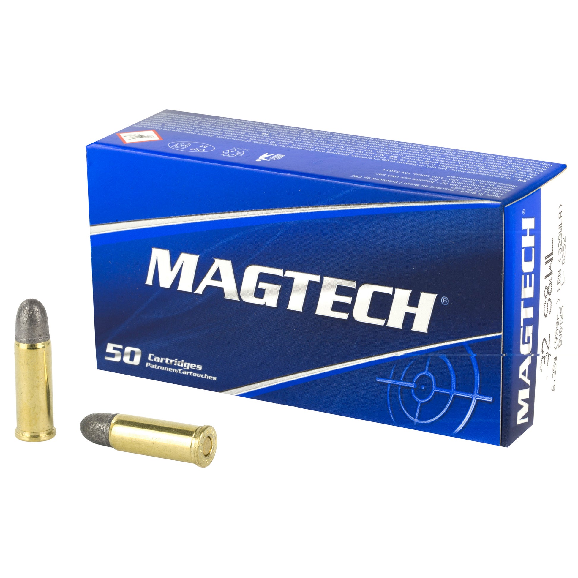 Magtech, .32 S&W Long, 98 Grain | Lead Round Nose, LRN | 50 Rounds per Box 