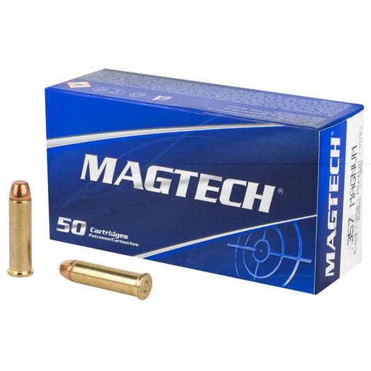 Magtech, .357 Magnum, 125 Grain | Full Metal Jacket, FMJ-Flat | 50 Rounds per Box