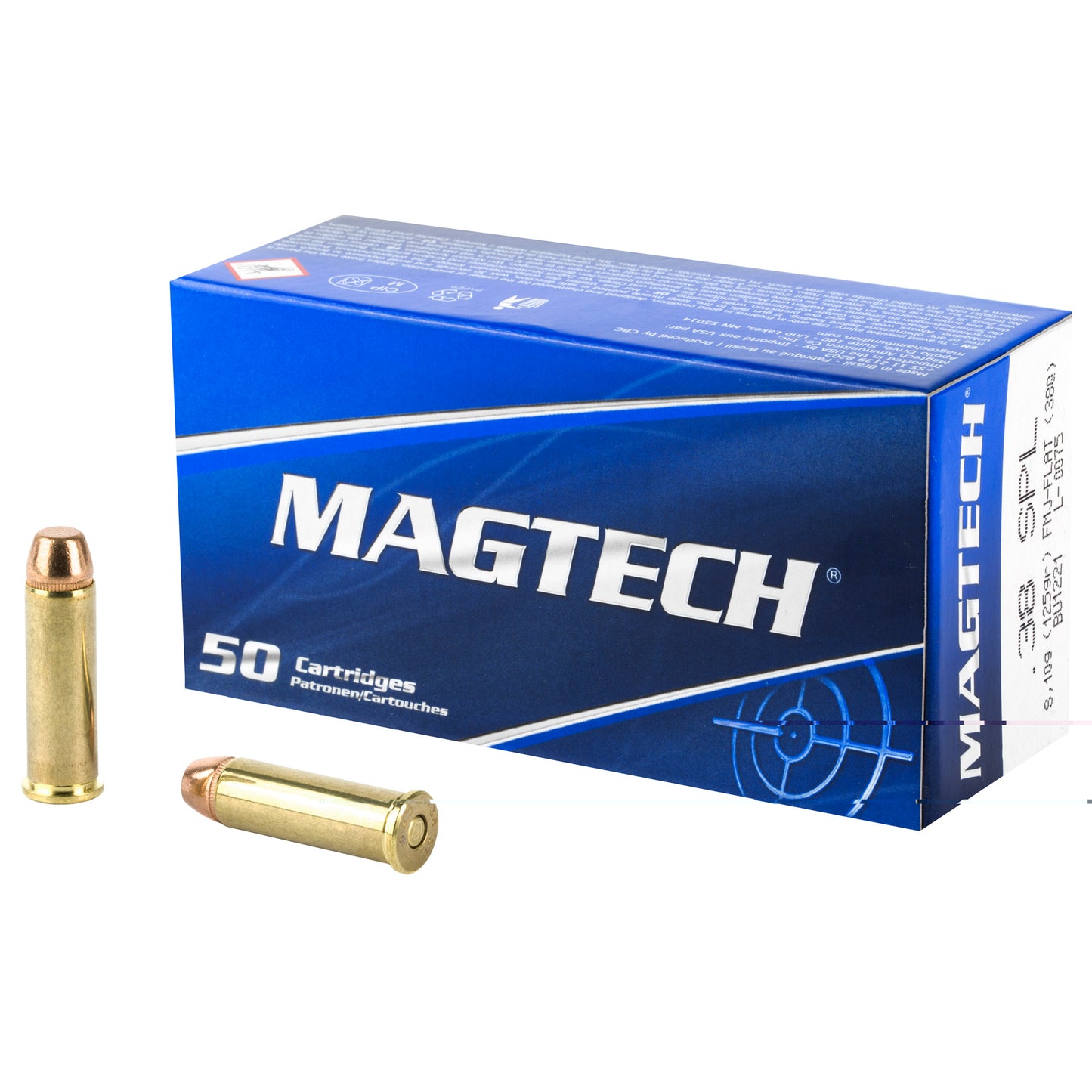 Magtech, .38 Special, SPL, 125 Grain | Full Metal Jacket Flat, FMJ-Flat | 50 Rounds per Box