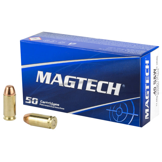 Magtech, .40 S&W, 180 Grain | Full Metal Jacket, FMJ | 50 Rounds per Box 