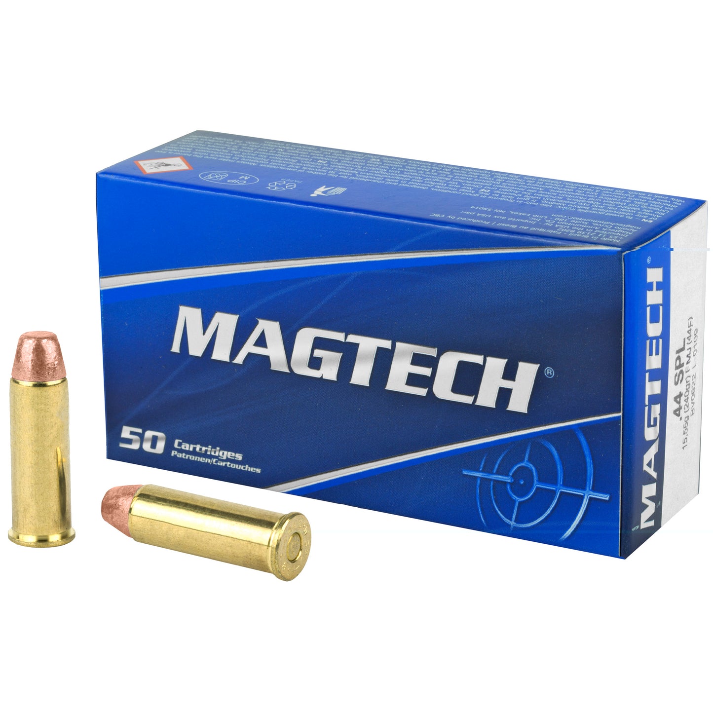 Magtech, 44 Special, 240 Grain | Full Metal Jacket, FMJ | 50 Rounds per Box