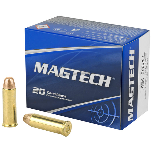 Magtech, 454 Casull, 260 Grain, Full Metal Jacket, FMJ, 20 Rounds per Box 