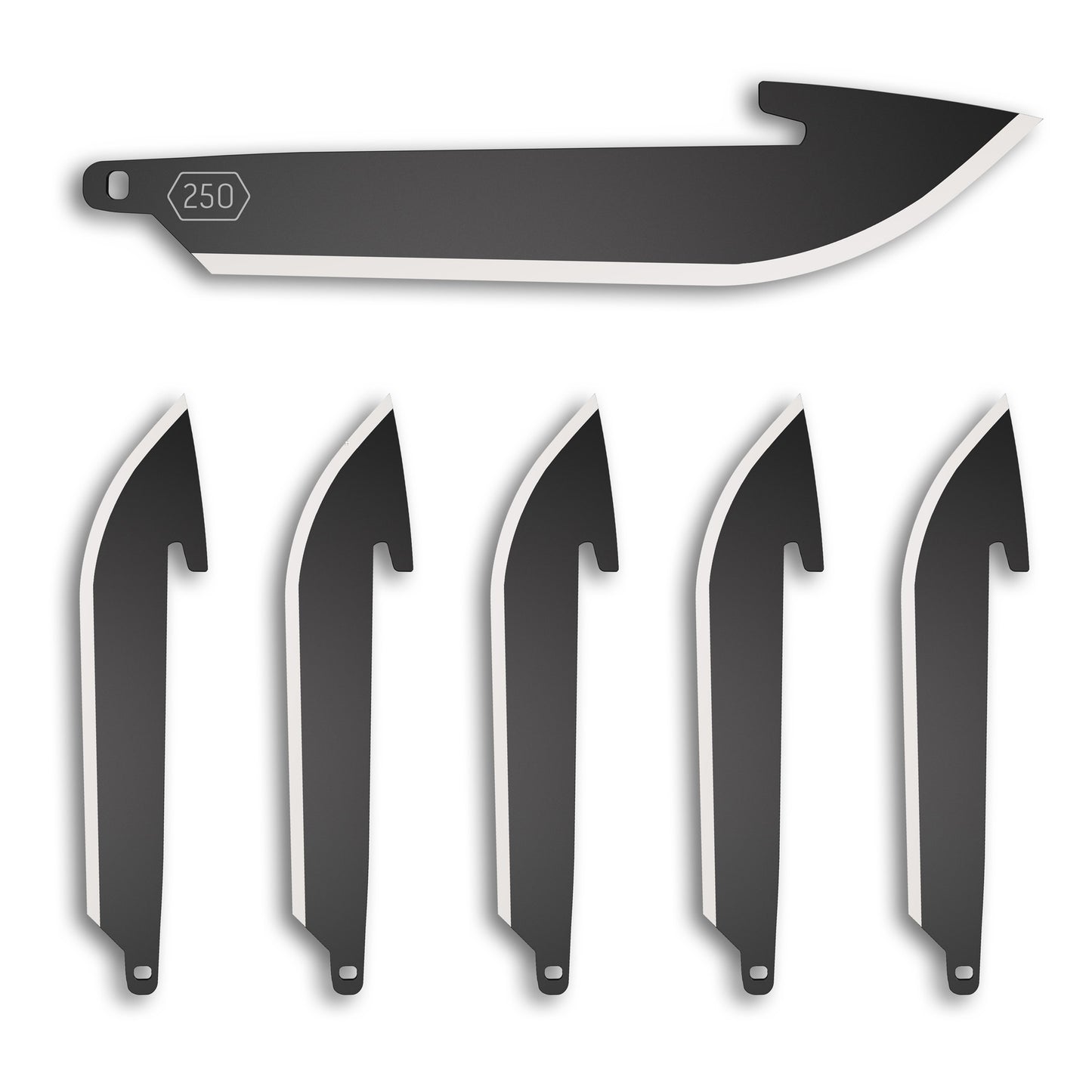 Od Edge Drop-pt Blade 6pk Blk