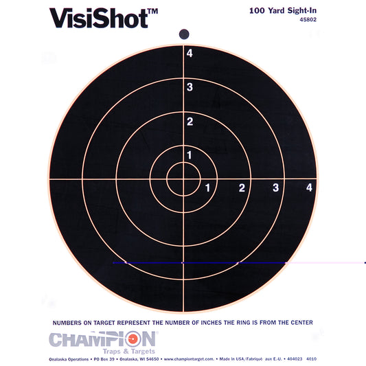 Champion Visishot 8" Bullseye 10pk