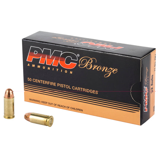 PMC Bronze, 32 ACP, 71 Grain | FMJ |  (50 Round Box)