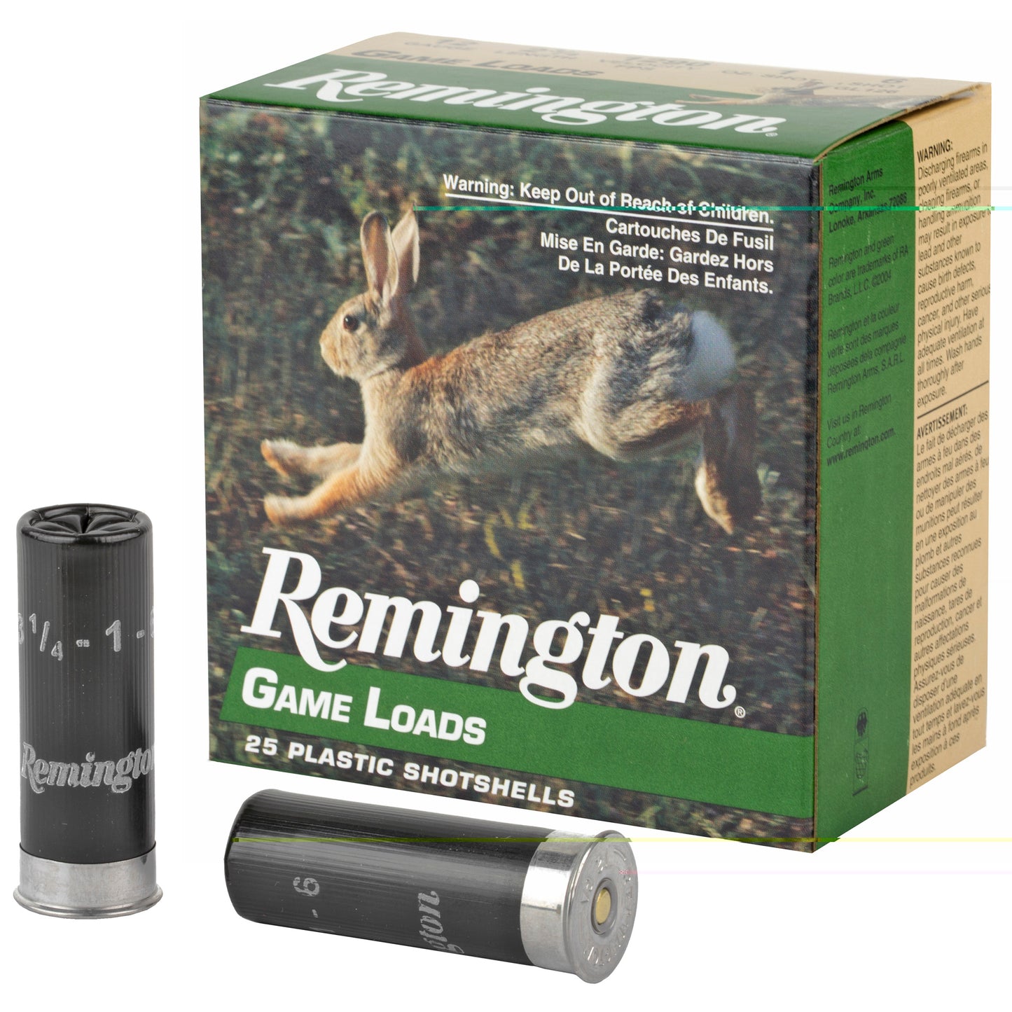 Remington, Game Load, 12 Gauge, 2.75", #6, 3.25 Dr, 1 oz.  (25 Round Box)